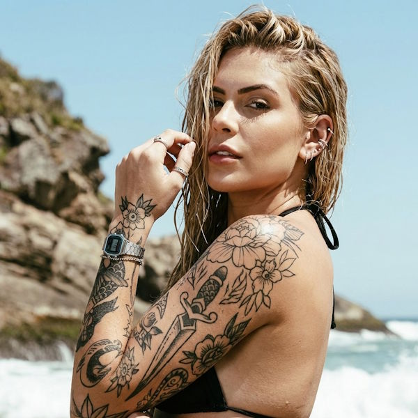 Glänzender Piercingschmuck aus Chirurgenstahl.