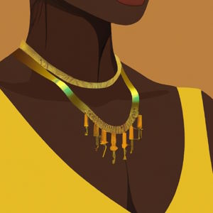 Goldene Damen Halskette online bestellen
