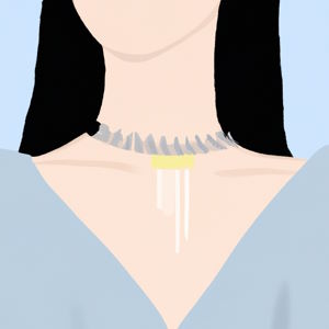 Damen Halskette aus Titan