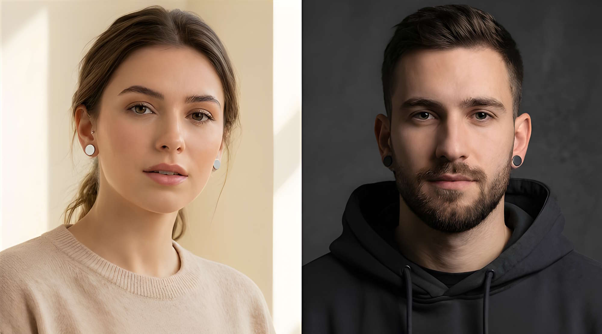 Ohrstecker zum Schrauben für Damen und Herren