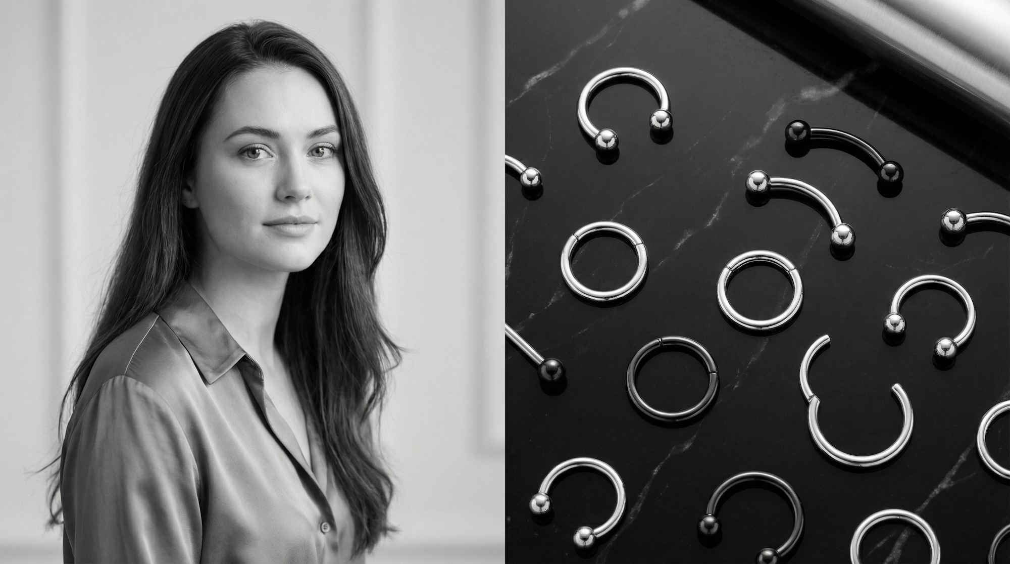 Klitorisvorhautpiercing Schmuck – KVV und KVH Piercing aus Chirurgenstahl und Titan