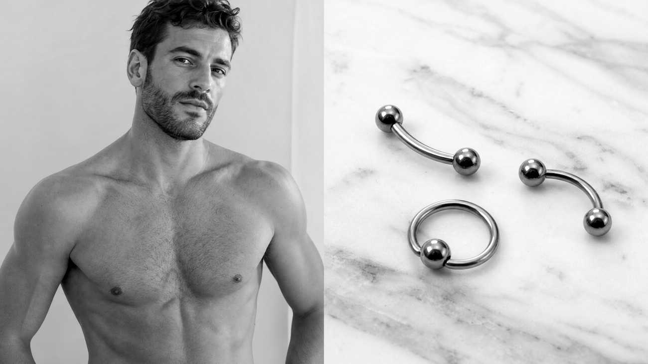 Guiche Piercing Schmuck - Hoden & Damm Intimschmuck für Männer