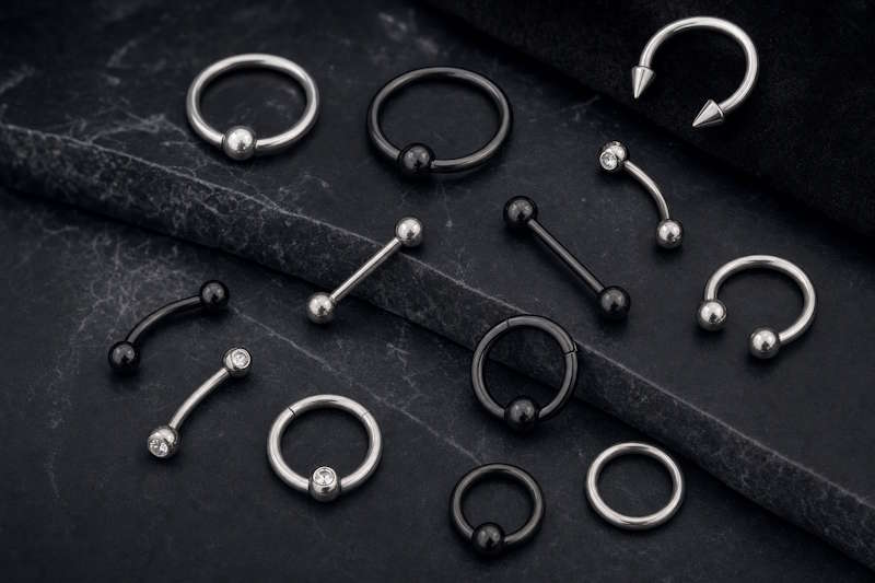 Intimpiercing Schmuck - verschiedene Materialien