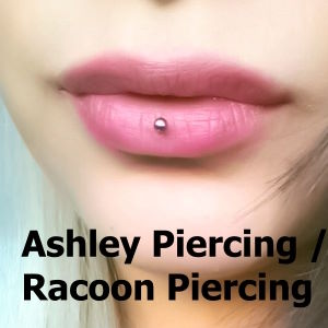 Ashley und Racoon Lippenpiercing