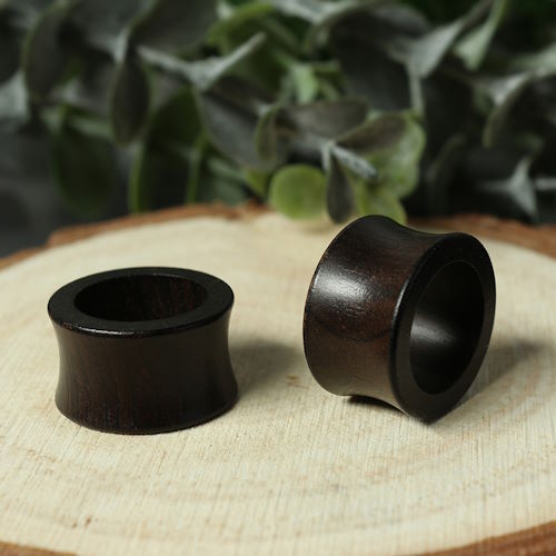 Holz Flesh Tunnel und Ohr Plugs