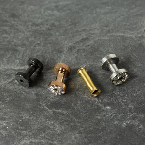 3 mm Flesh Tunnel und Ohr Plugs