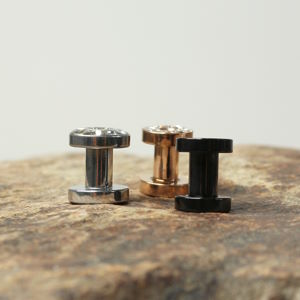 4 mm Flesh Tunnel und Ohr Plugs