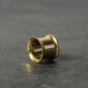 9 mm Flesh Tunnel und Ohr Plugs aus chirurgischem Edelstahl