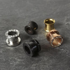 9 mm Flesh Tunnel und Ohr Plugs