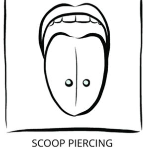 Scoop Zungenpiercing