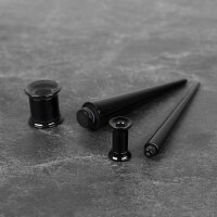 Schwarzer 2 in 1 Flesh Tunnel Dehner