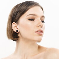 Schwarzer 2 in 1 Flesh Tunnel Dehner