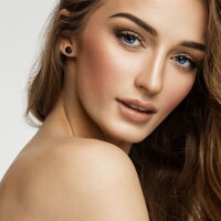 Schwarzer 2 in 1 Flesh Tunnel Dehner