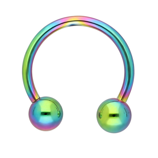 Circular Barbell with Balls - Rainbow