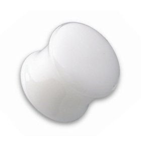 Ohr Plug - Glas - Weiß