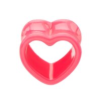 Form Tunnel - Kunststoff - Herz - Pink 10 mm