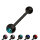 Barbell Piercing - Colorful - Crystal