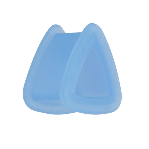 Silikon Dreieck Tunnel - Babyblau 16 mm