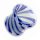Glas Tunnel - Twist - Blau