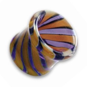 Glas Tunnel - Twist - Gelb