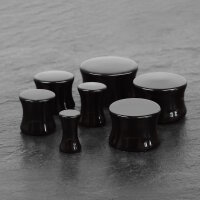 Ohr Plug Schwarz | Acryl | Double Flared