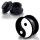 Picture Plug - Gewinde - Ying & Yang