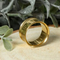 Stahl Ohr Flesh Tunnel | Gold | Dünn | 6 mm