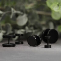Piercing Fake Plug - Titan - Schwarz - [1.] - 1,2 x 4 mm