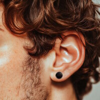 Piercing Fake Plug - Titan - Schwarz - [1.] - 1,2 x 4 mm