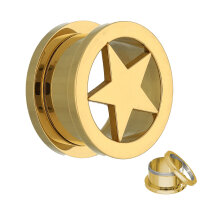 Stern Flesh Tunnel - Stahl - Gold