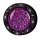Kristall Bild Plug - Gewinde - Pink Leopard