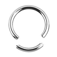 Piercing Segmentring - Stahl - Silber - 1.2mm [05.] - 1.2 x 10 mm