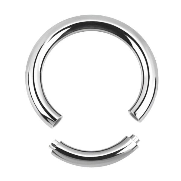 Piercing Segmentring - Stahl - Silber - 1.6mm [01.] - 1.6 x 6 mm