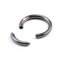 Piercing Segmentring - Titan - Silber - 1.6mm [03.] - 1.6 x 10 mm