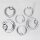 Klemmkugelring Piercing BCR | Silber | [12.] - 2.5 x 8 mm (Kugel: 5mm)