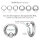 Klemmkugelring Piercing BCR | Silber | [13.] - 2.5 x 10 mm (Kugel: 5mm)