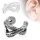 Ear Cuff - Silber - Schlange