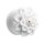 Ohr Plug - Kunststoff - Chrysantheme - Weiß