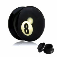 Picture Plug - Gewinde - 8 Ball - 3mm