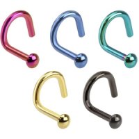 Nose Stud curved - Colorful