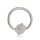 Piercing Klemmring - Silber - Würfel