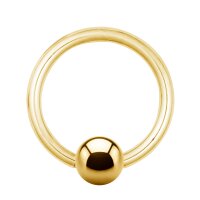 Piercing Klemmring - Stahl - Gold