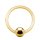 Piercing Klemmring - Stahl - Gold