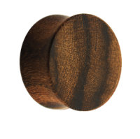 Holz Ohr Plug - Dunkelbraun - Bocote