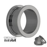 Titanium Flesh Tunnel - Silver