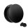 Acryl - Kunststoff Ohr Plug | Schwarz | mit Gewinde 