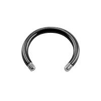 Circular Barbell - Steel - Black - without Balls
