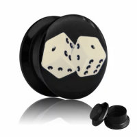 Picture Ear Plug - Screw - Dices