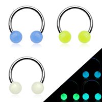 Piercing Hufeisen - Glow in the dark