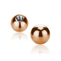 Piercing Kugel - Stahl - Rosegold